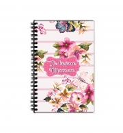 Cahier de texte Pink floral Marinière - Je t'aime Maman