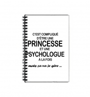 Cahier de texte Psychologue et princesse