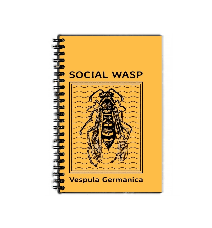 Cahier de texte Social Wasp Vespula Germanica