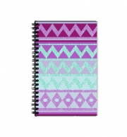 Cahier de texte Tribal Chevron in pink and mint glitter