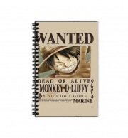 Cahier de texte Wanted Luffy Pirate