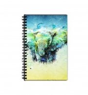 Cahier de texte watercolor elephant