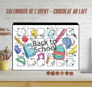 Calendrier de l'avent Back to school background drawing