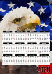 Calendrier American Eagle and Flag