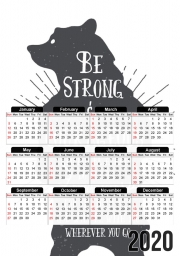 Calendrier Be Strong and courageous Joshua 1v9 Ours