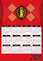 Calendrier Belgique Maillot Football 2018
