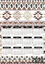 Calendrier BROWN TRIBAL NATIVE
