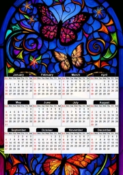 Calendrier Butterfly Crystal