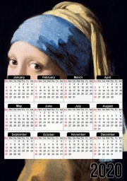 Calendrier Girl with a Pearl Earring