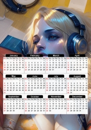 Calendrier Music Sound Girl