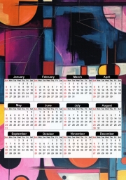 Calendrier Painting Abstract V1