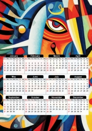 Calendrier Painting Abstract V10