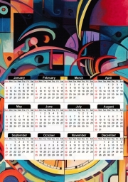 Calendrier Painting Abstract V2