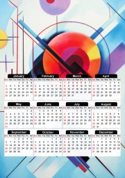Calendrier Painting Abstract V9