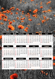 Calendrier Red and Black Field