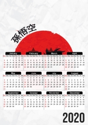 Calendrier Red Sun Young Monkey