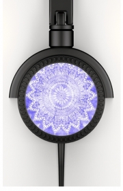 Casque Audio Bohemian Flower Mandala in purple