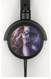 Casque Audio Mew And Mewtwo Fanart