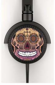 Casque Audio sugar skull , multicolor
