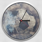 Horloge Murale Abstract Blue Grunge Soccer