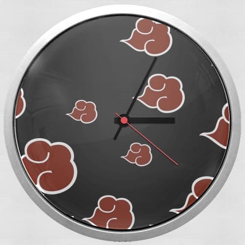 Horloge Murale Akatsuki  Nuage Rouge pattern