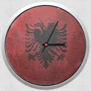 Horloge Murale Albanie Painting Flag