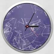 Horloge Murale Vitre brisée