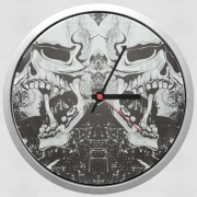 Horloge Murale Dark Gothic Skull
