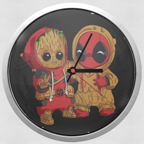 Horloge Murale Groot x Deadpool
