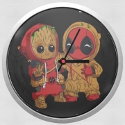 Horloge Murale Groot x Deadpool