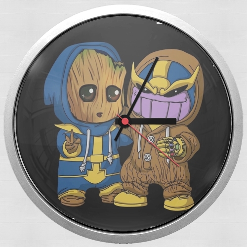 Horloge Murale Groot x Thanos