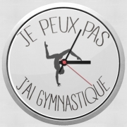 Horloge Murale Je peux pas j ai gymnastique