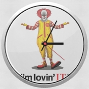 Horloge Murale Mcdonalds Im lovin it - Clown Horror
