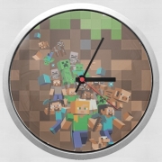 Horloge Murale Minecraft Creeper Forest