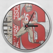 Horloge Murale NFL Legends: Joe Montana 49ers