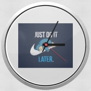 Horloge Murale Nike Parody Just do it Late X Ronflex