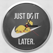 Horloge Murale Nike Parody Just Do it Later X Pikachu
