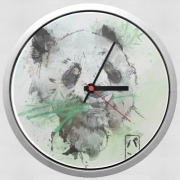 Horloge Murale Panda Watercolor