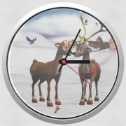 Horloge Murale Reindeers Love