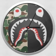 Horloge Murale Shark Bape Camo Military Bicolor