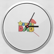 Horloge Murale Super Dad Mario humour
