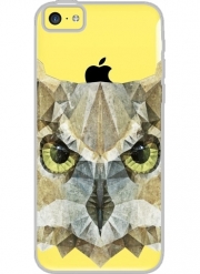 Coque Iphone 5C Transparente abstract owl
