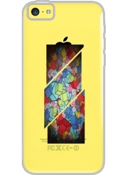 Coque Iphone 5C Transparente Abstract Cool Cubes