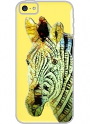Coque Iphone 5C Transparente abstract zebra