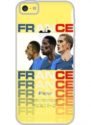 Coque Iphone 5C Transparente Allez Les Bleus France 