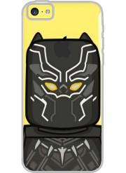 Coque Iphone 5C Transparente Bricks Black Panther
