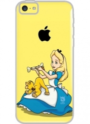 Coque Iphone 5C Transparente Disney Hangover Alice and Simba