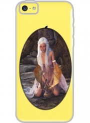 Coque Iphone 5C Transparente Mère des dragons