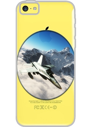 Coque Iphone 5C Transparente F-18 Hornet