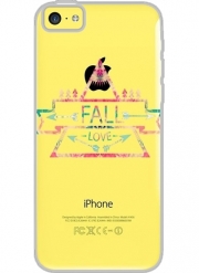 Coque Iphone 5C Transparente FALL LOVE